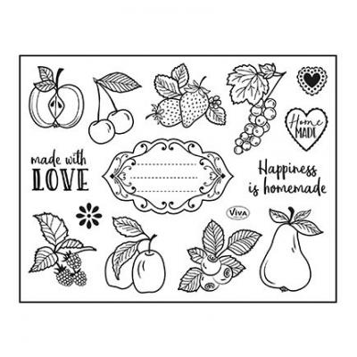 ViVa Clear Stamps - Happiness Is Homemade